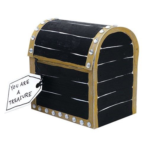 Cardboard Treasure Chests - White - Pack of 10