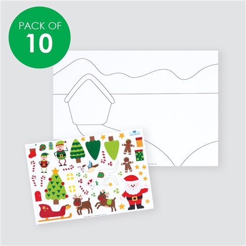 Sticker Scenes - Christmas - Pack of 10