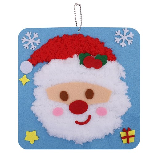 Yarn Stitching Picture Kit - Santa - Each