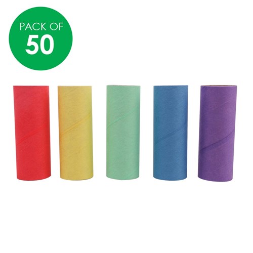Cardboard Rolls - Coloured - Pack of 50