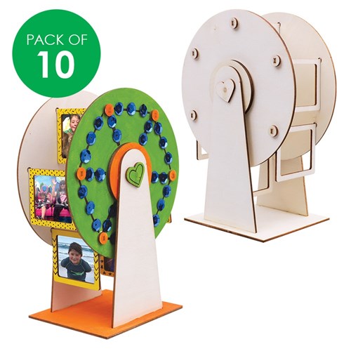 Wooden Ferris Wheel Photo Frames - Pack of 10