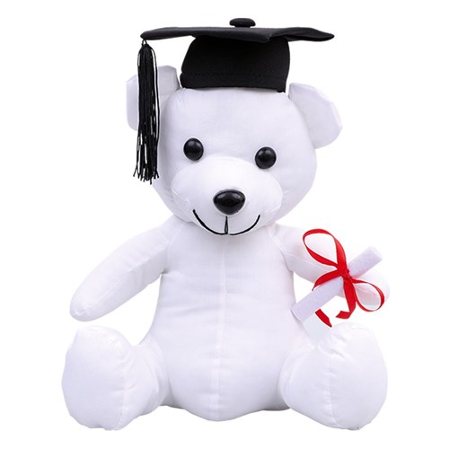 Fabric Graduation Bear with Accessories - Each