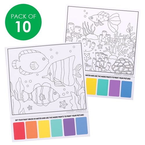 Magic Painting Pictures - Underwater - Pack of 10