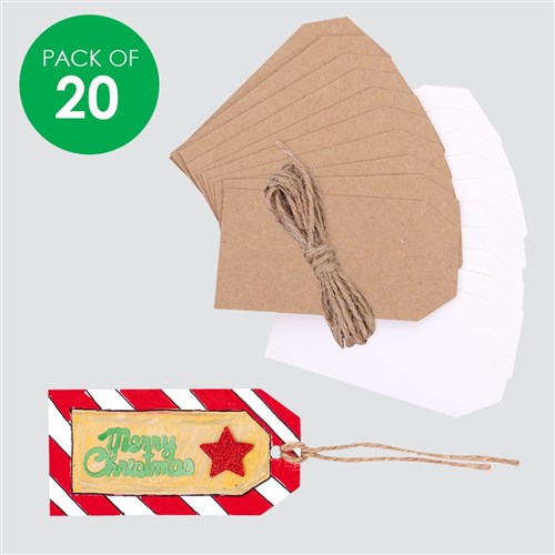 Cardboard Gift Tags - Pack of 20