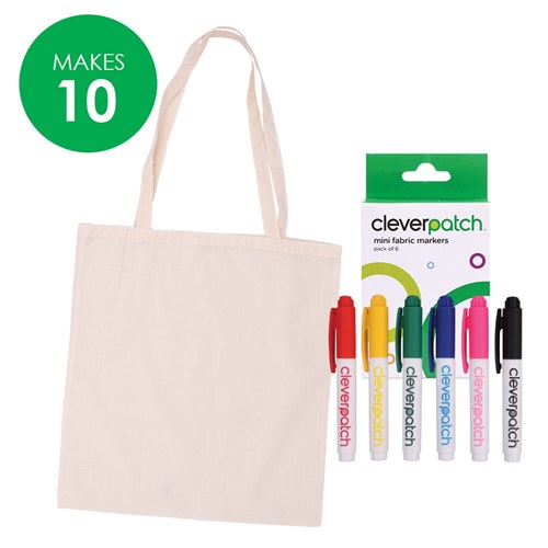 Cotton Bags with Mini Markers Bumper Pack