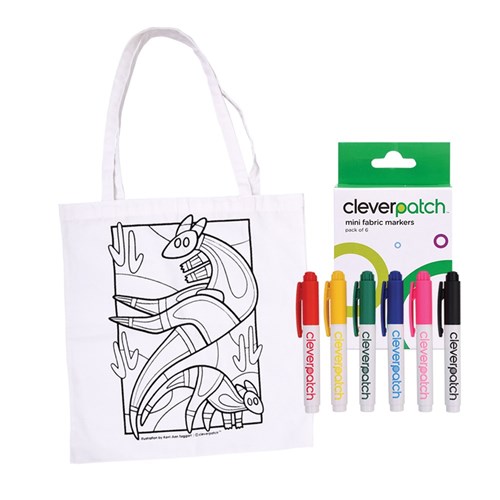 Indigenous Designed Cotton Bag with Mini Markers