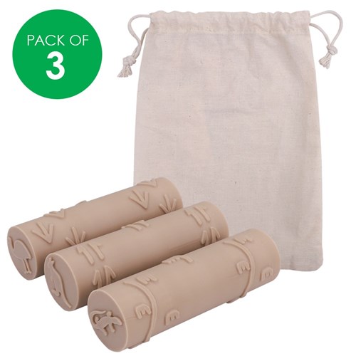 Indigenous Animal Tracks Rollers - Pack of 3