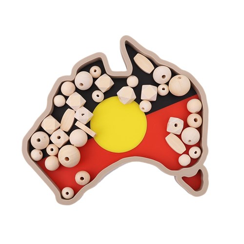 Aboriginal Flag Australia Sensory Tray
