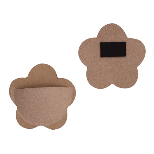 Papier Mache Pocket with Magnet - Flower