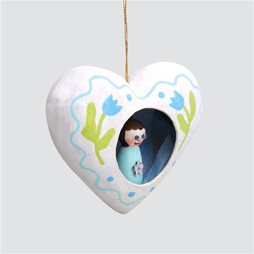 Papier Mache Heart Diorama