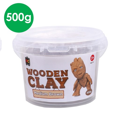EC Wooden Clay - Medium Brown - 500g Tub