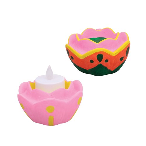 Ceramic Lotus Flower Tealight Holder - Each