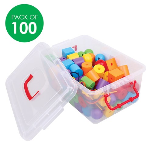 Giant Lacing Bead Set - Pack of 100