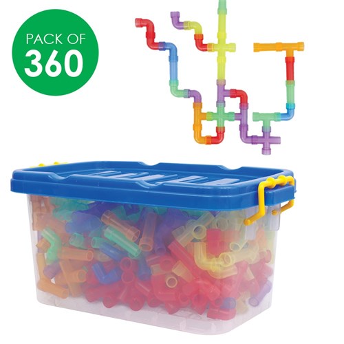 Construction Pipes & Tubes Set - Pack of 360