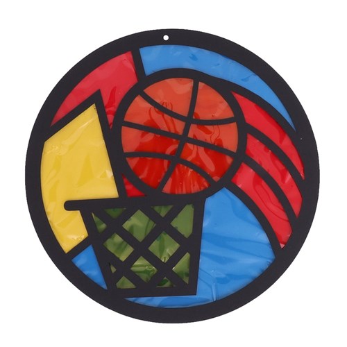 Cardboard Stained Glass Frames - Sport - Pack of 20