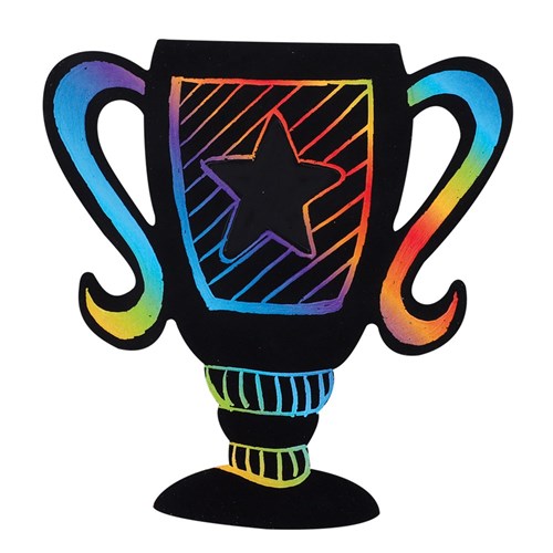 Scratch Board Trophies - Pack of 20