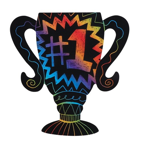 Scratch Board Trophies - Pack of 20