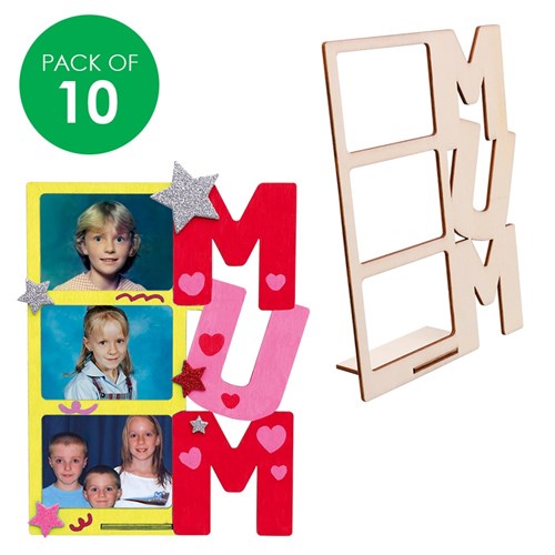 Wooden MUM Frames - Pack of 10