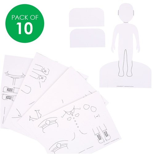 3D Cardboard People with Clothes - Community Heroes - Pack of 10