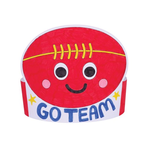Cardboard Head Bands - Sports - Pack of 10