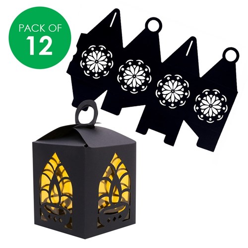 Cardboard Diwali Lanterns - Pack of 12
