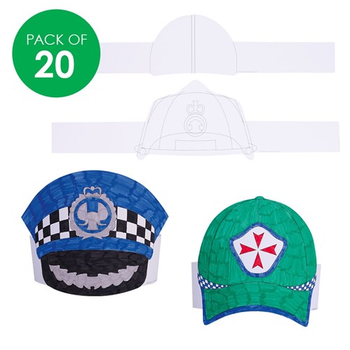 Cardboard Head Bands - Community Heroes - Pack of 20