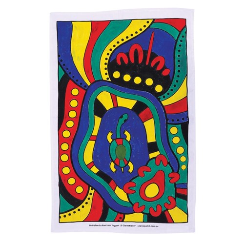 Indigenous Designed Tea Towels - Pack of 10