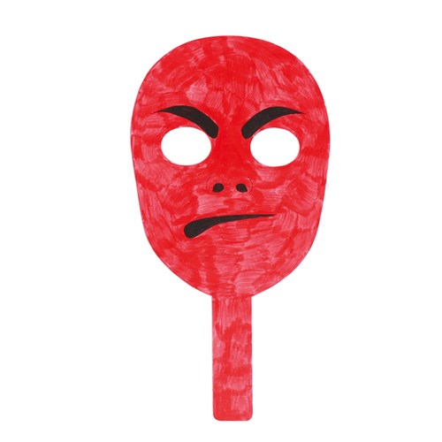 Cardboard Emotions Masks - Pack of 10
