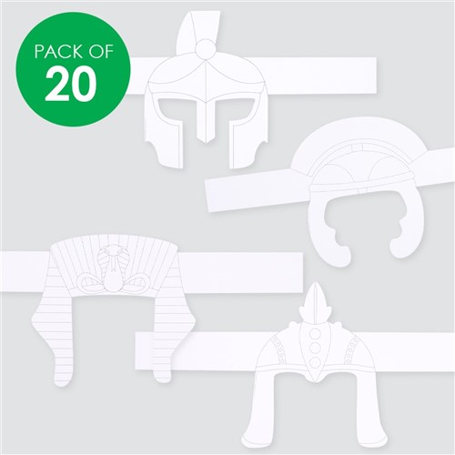 Cardboard Head Bands - Ancient History - Pack of 20