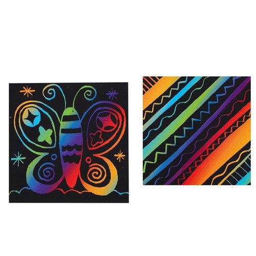 Scratch Board Squares - Pack of 50