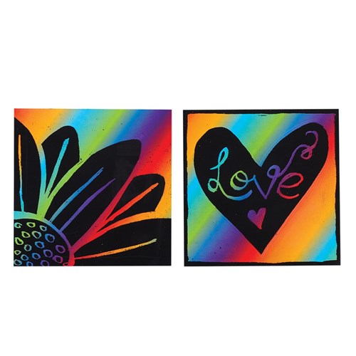 Scratch Board Squares - Pack of 50