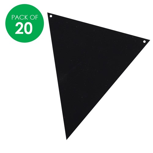 Scratch Board Pennant Flags - Pack of 20