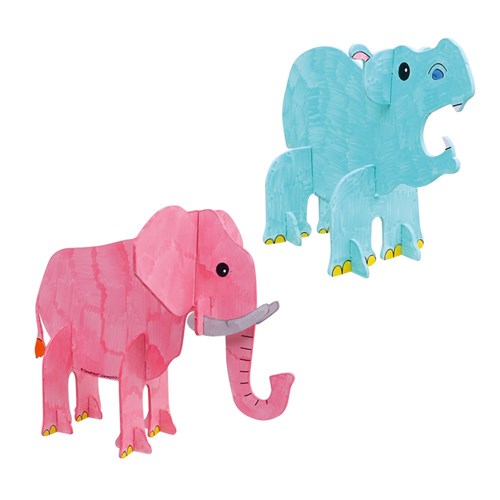 3D Cardboard Jungle Animals - Pack of 12