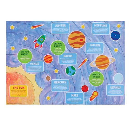 Solar System Sticker Activity Sheets - Pack of 10