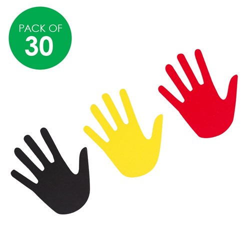Cardboard Hands - Indigenous Colours - Pack of 30