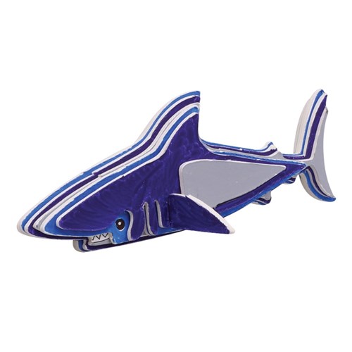 3D Cardboard Animal Puzzles - Shark - Pack of 10