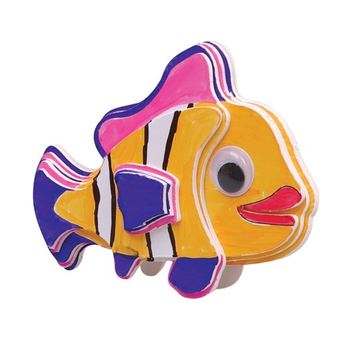 3D Cardboard Animal Puzzles - Fish - Pack of 10