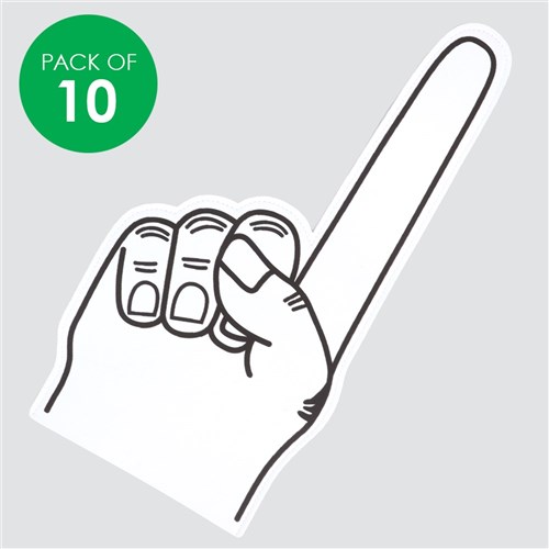 Giant Foam Hands - Pack of 10