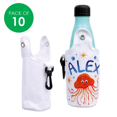 Fabric Drink Bottle Holders - Pack of 10
