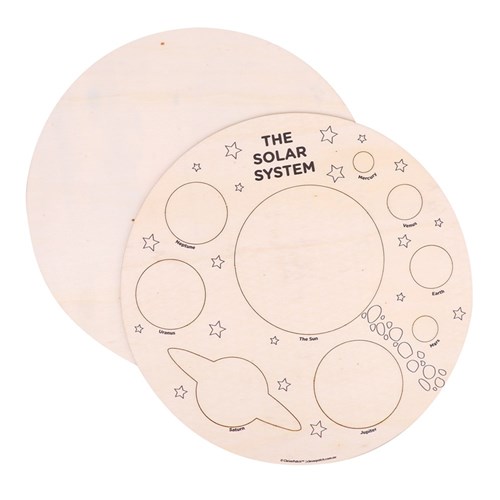 Wooden Solar System Puzzle - Each