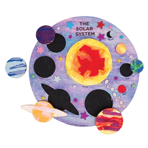 Wooden Solar System Puzzle - Each