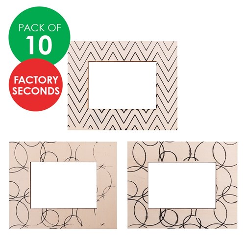 FACTORY SECONDS Wooden Magnet Frames - Pack of 10