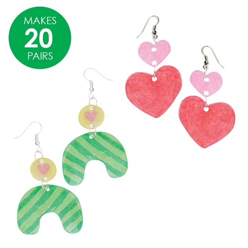 Shrink Film Layered Earrings Group Pack