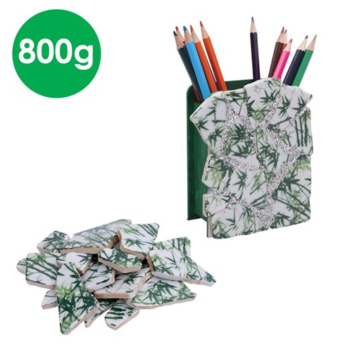 Irregular Ceramic Tiles - Bamboo - 800g Pack