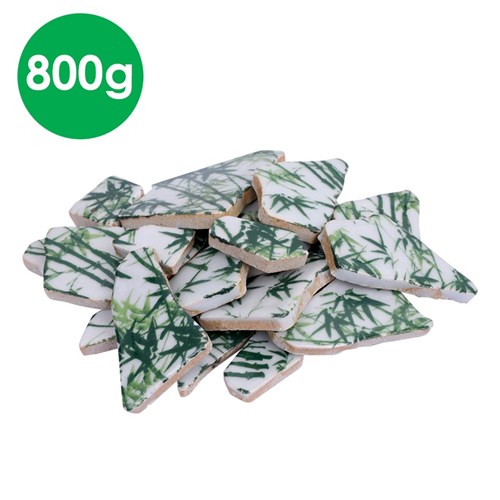 Irregular Ceramic Tiles - Bamboo - 800g Pack