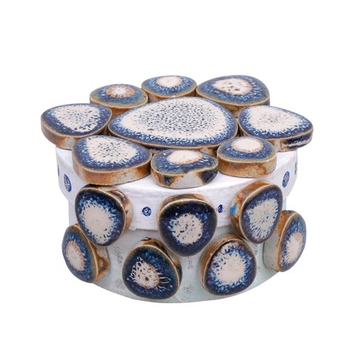 Ceramic Pebble Tiles - Blue & White - 800g Pack