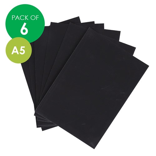 Blackboard Paper - A5 - Pack of 6 Sheets