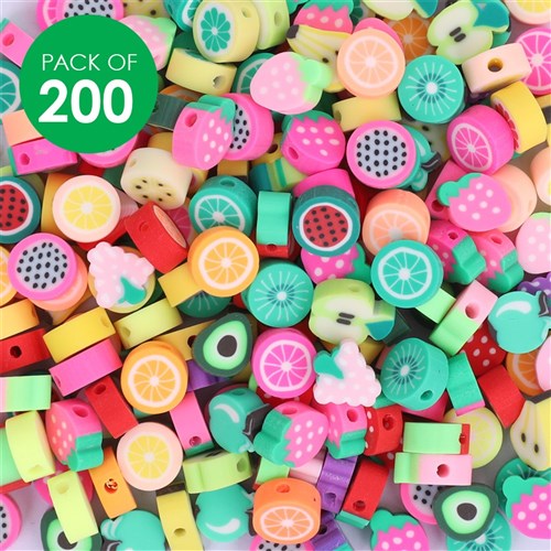 Fruit Shape Beads - Pack of 200