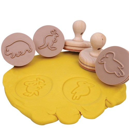 Wooden Stamps - Australian Animals - Pack of 6
