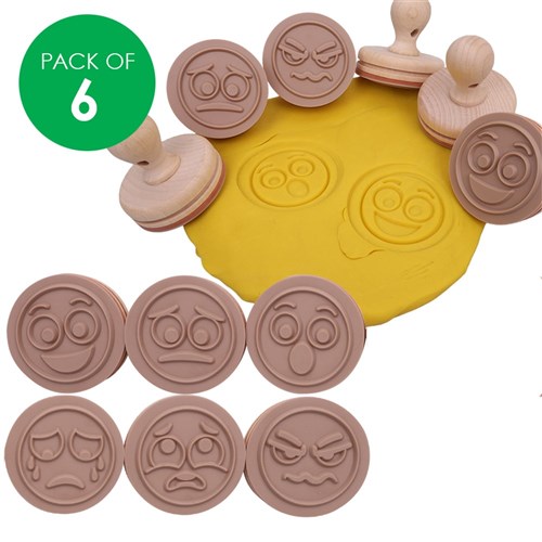Wooden Stamps - Emotions - Pack of 6